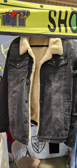 Denim Fur Lined Jacket